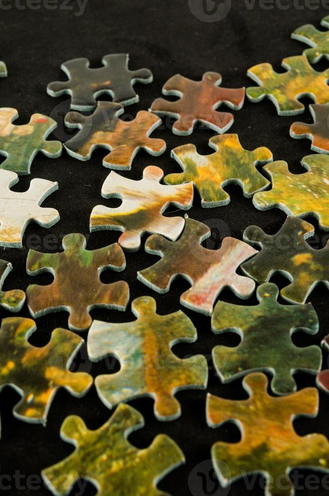 klein puzzel stukken foto