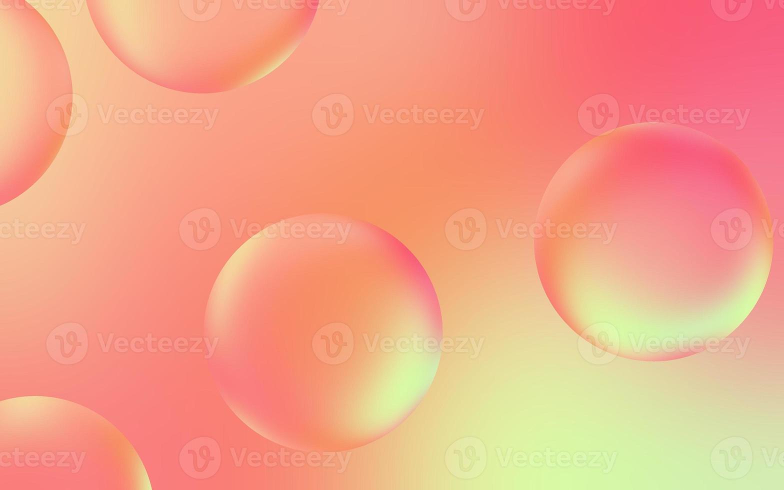 glad water bubbel achtergrond. transparant bubbel druppels Aan pastel helling achtergrond. pastel water bubbels. geschikt voor poster, omslag, achtergrond, presentatie, enz. foto