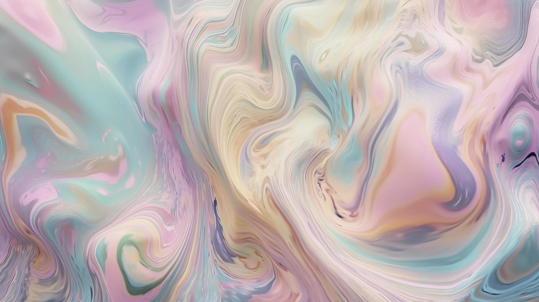 naadloos modieus iriserend regenboog folie textuur. zacht holografische pastel eenhoorn marmeren achtergrond patroon. modern parelmoer wazig abstract, genereren ai foto