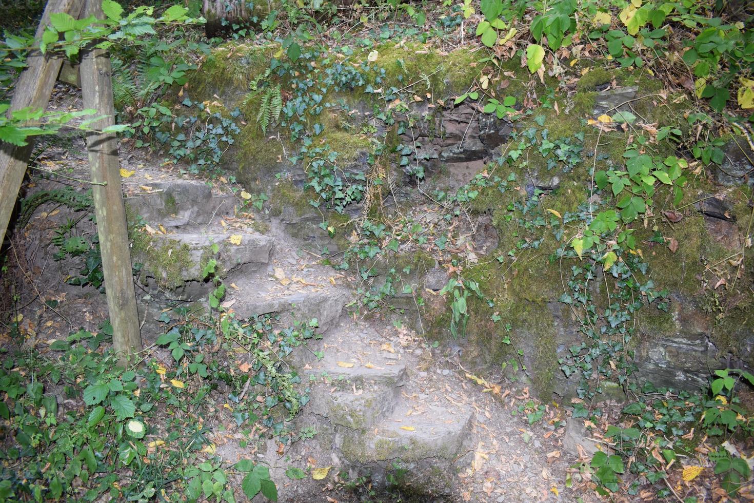 wandelen spoor steen trap foto