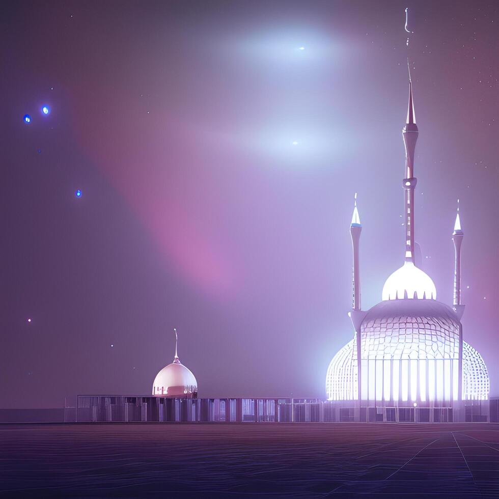 Super goed keer bekeken moskee Islamitisch gegenereerd ai foto