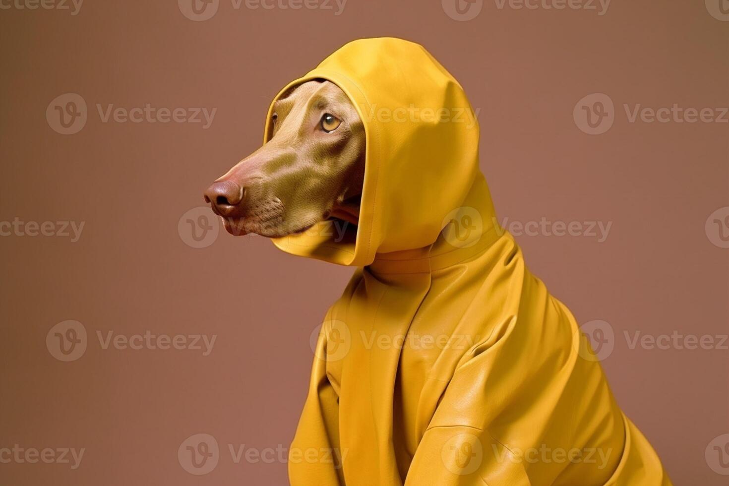 ai gegenereerd weimaraner hond in futuristische stijl foto