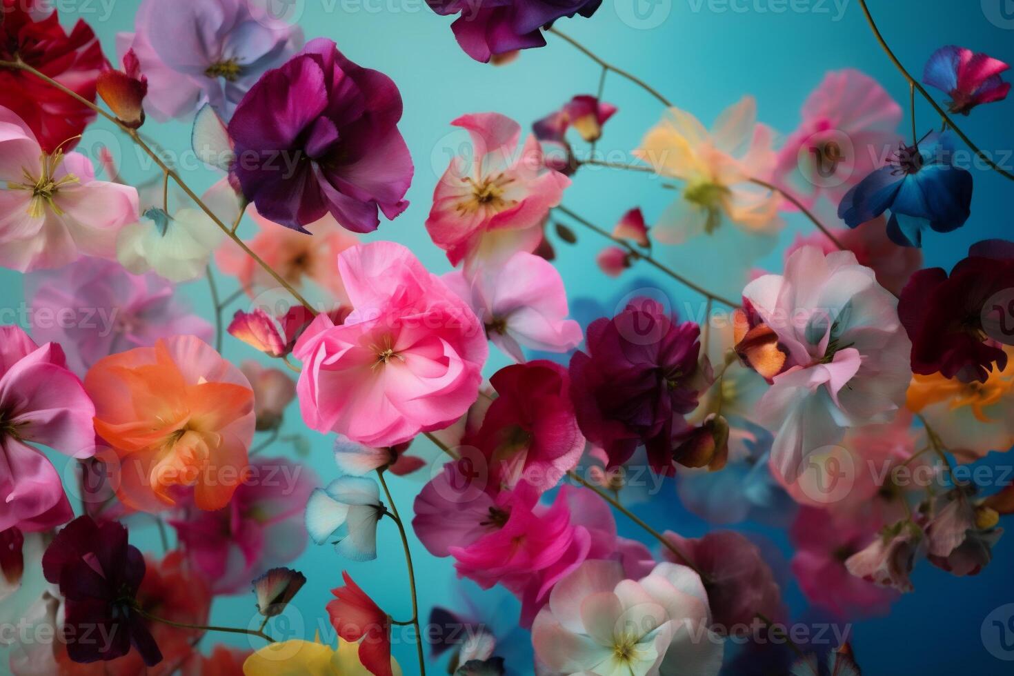 ai gegenereerd kleurrijk bloemen, voorjaar concept foto