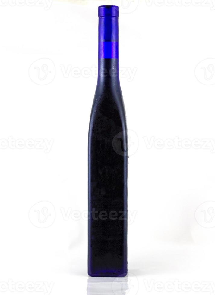 blanco blauw hoog fles foto