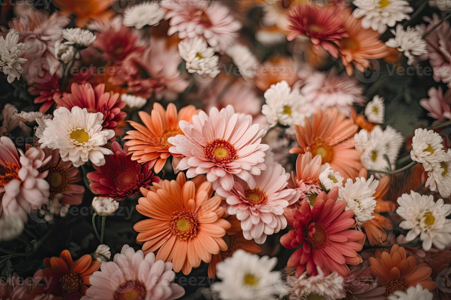 kleurrijk bloem boeket. bloemen achtergrond. generatief ai foto