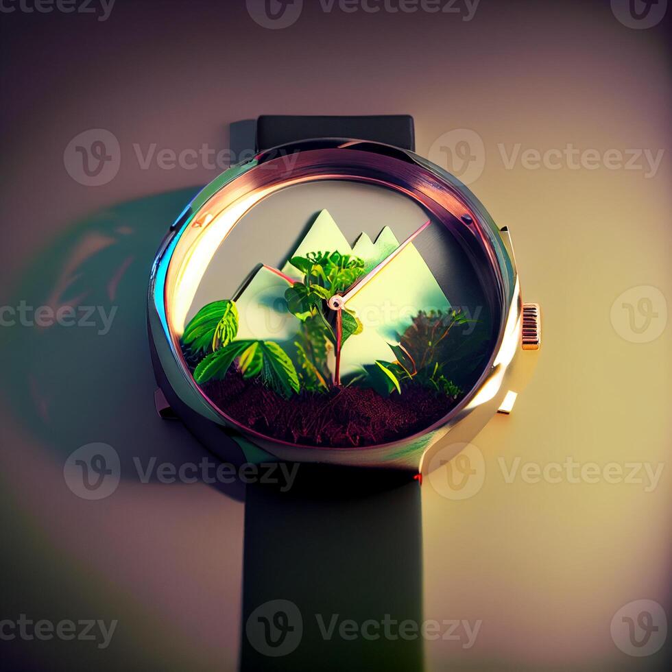 hyper realistisch horloge. generatief ai foto