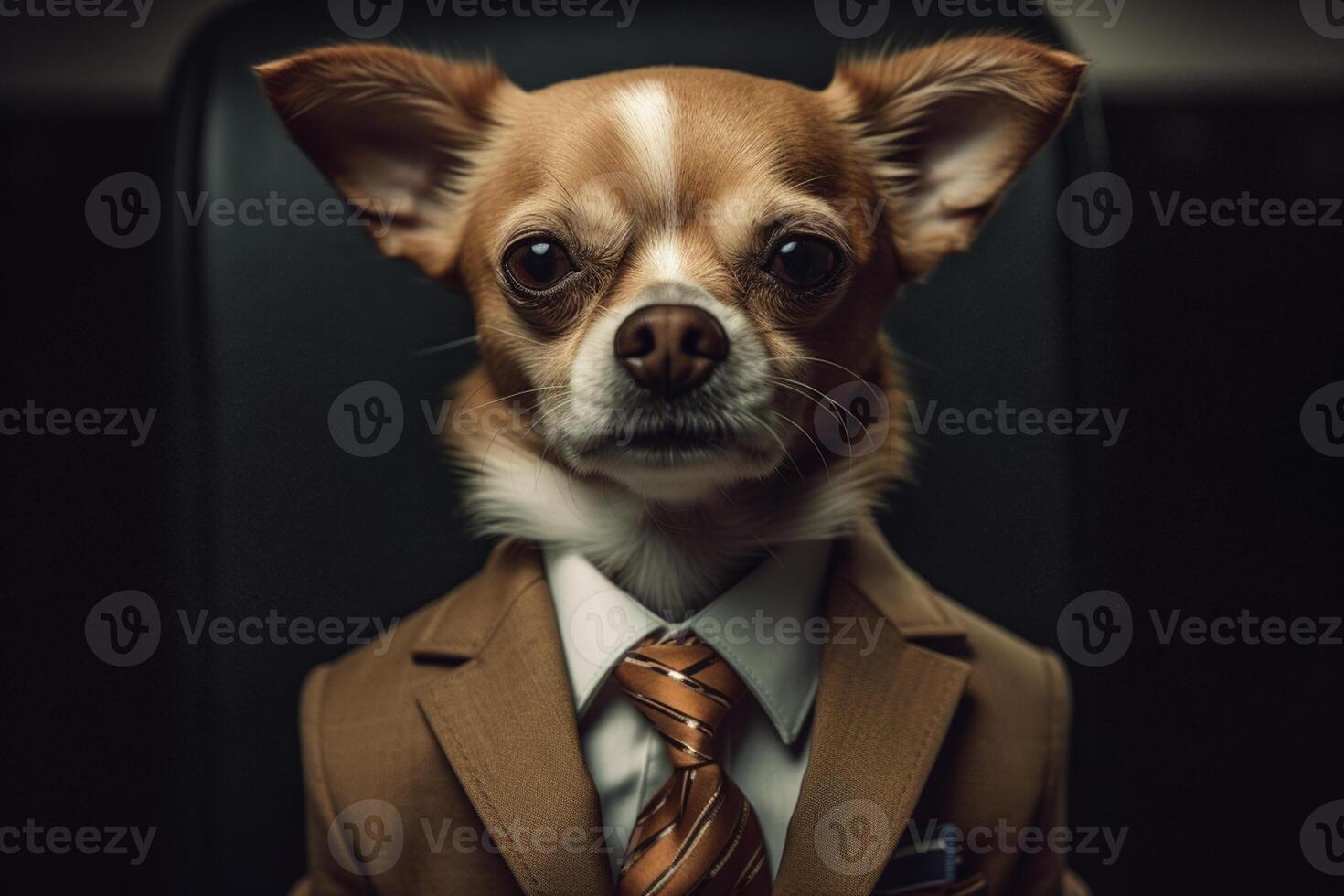 ai generatief hond net zo een bedrijf Directeur foto