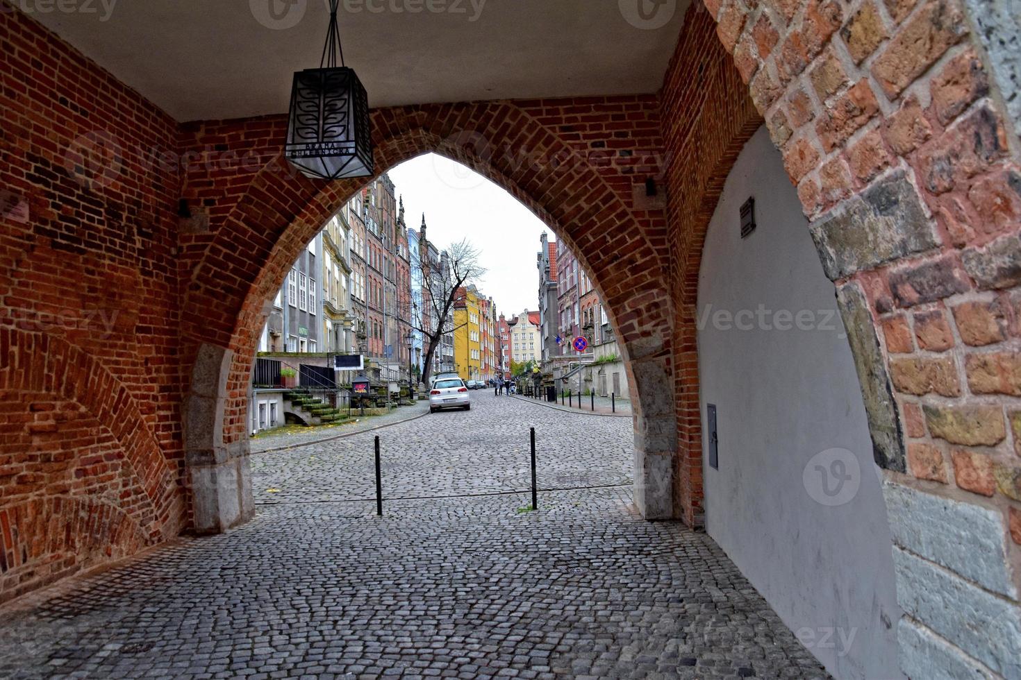 ergens in de oud stad- in november gdansk foto