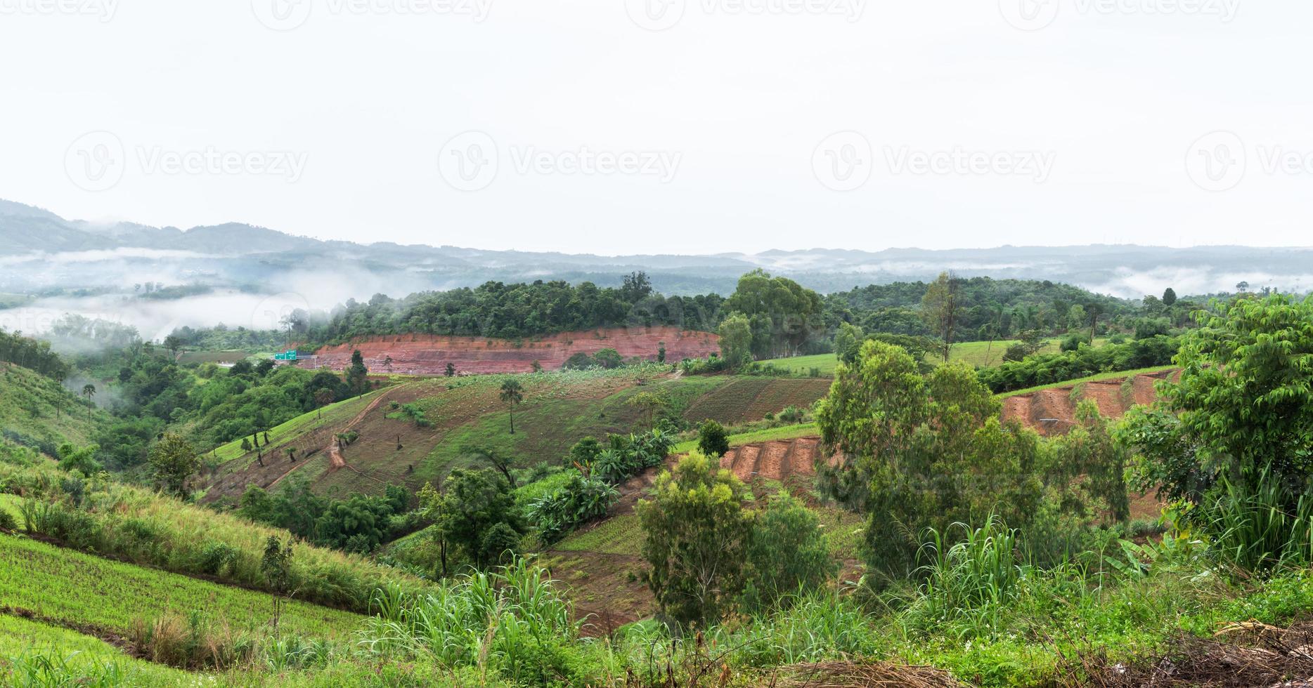 landschap van khao kho wijk petchabun provincie Thailand foto