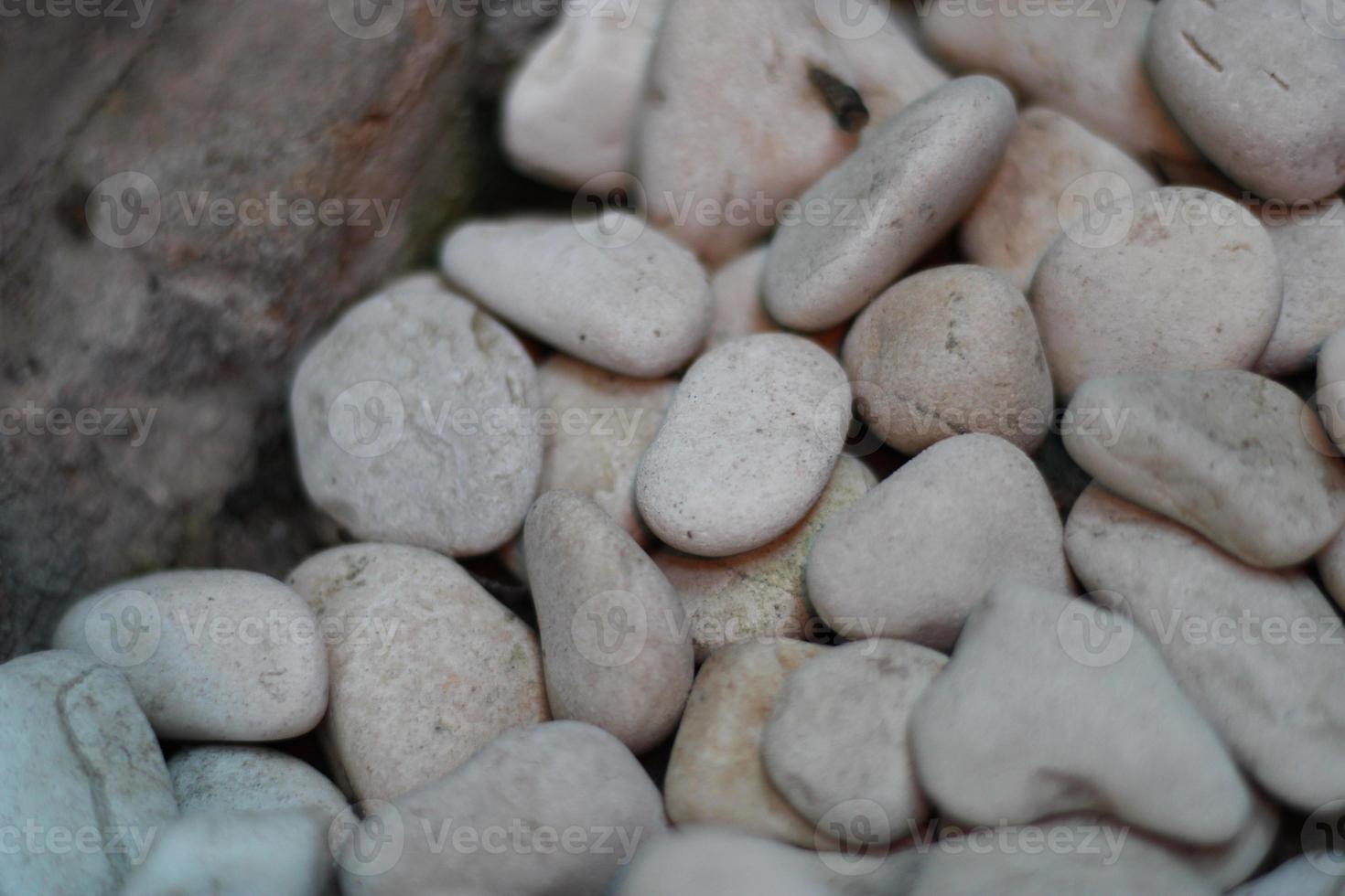 onregelmatig clusters van wit stenen foto