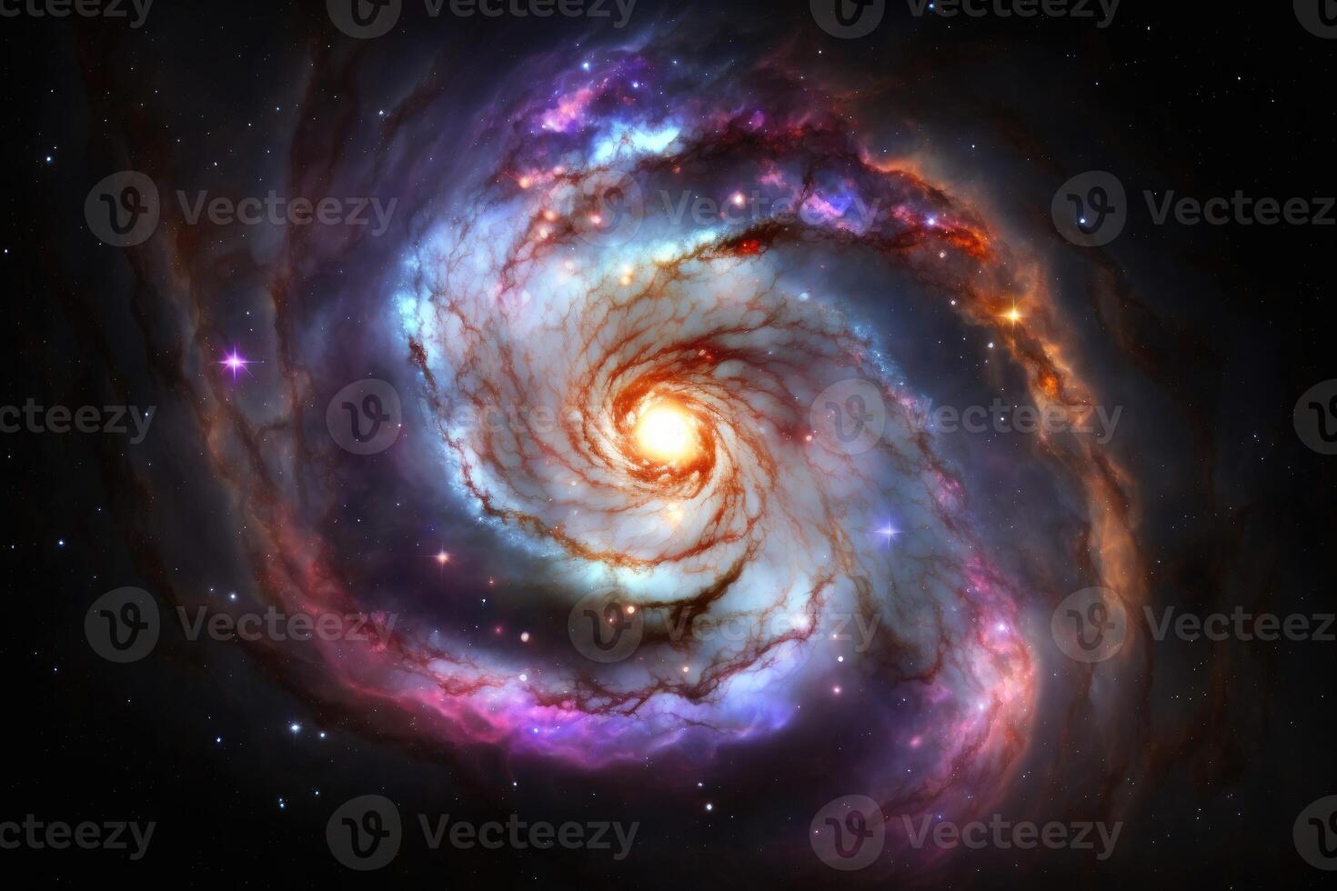 kosmisch stralen in ruimte heelal. ai gegenereerd foto