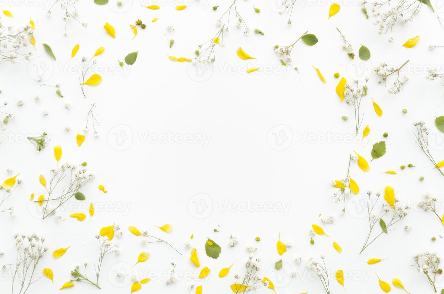 decoratief frame van bloemen foto