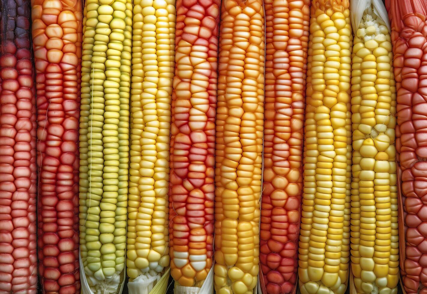 achtergrond van maïs. generatief ai. foto