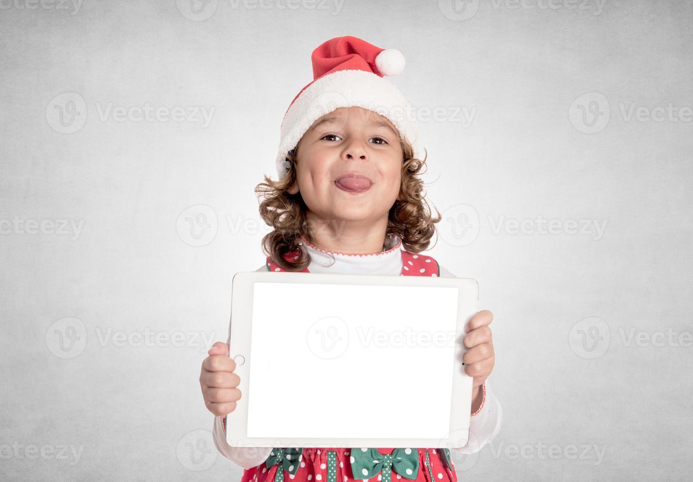 weinig de kerstman spottend foto