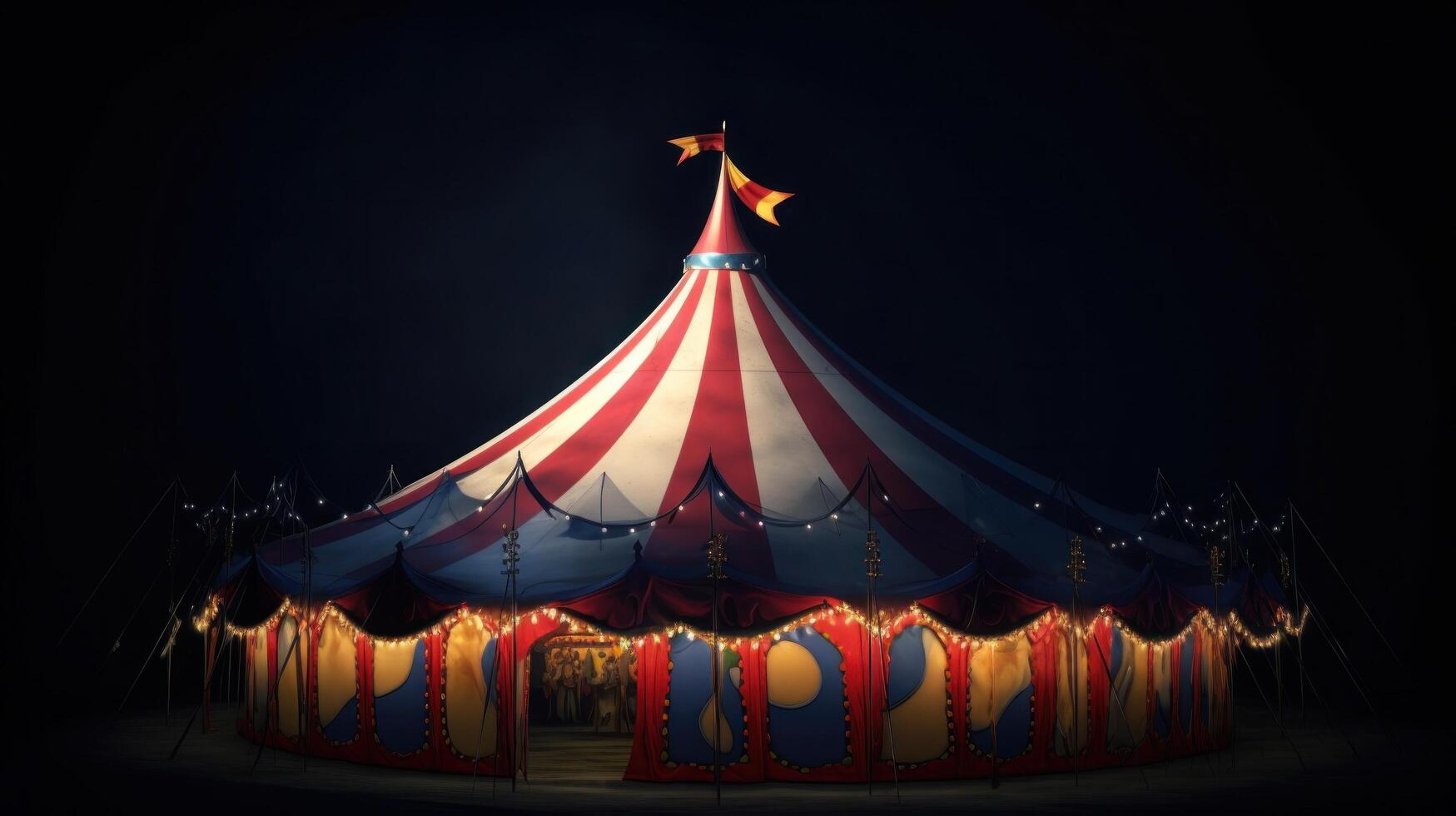 circus achtergrond. illustratie ai generatief foto