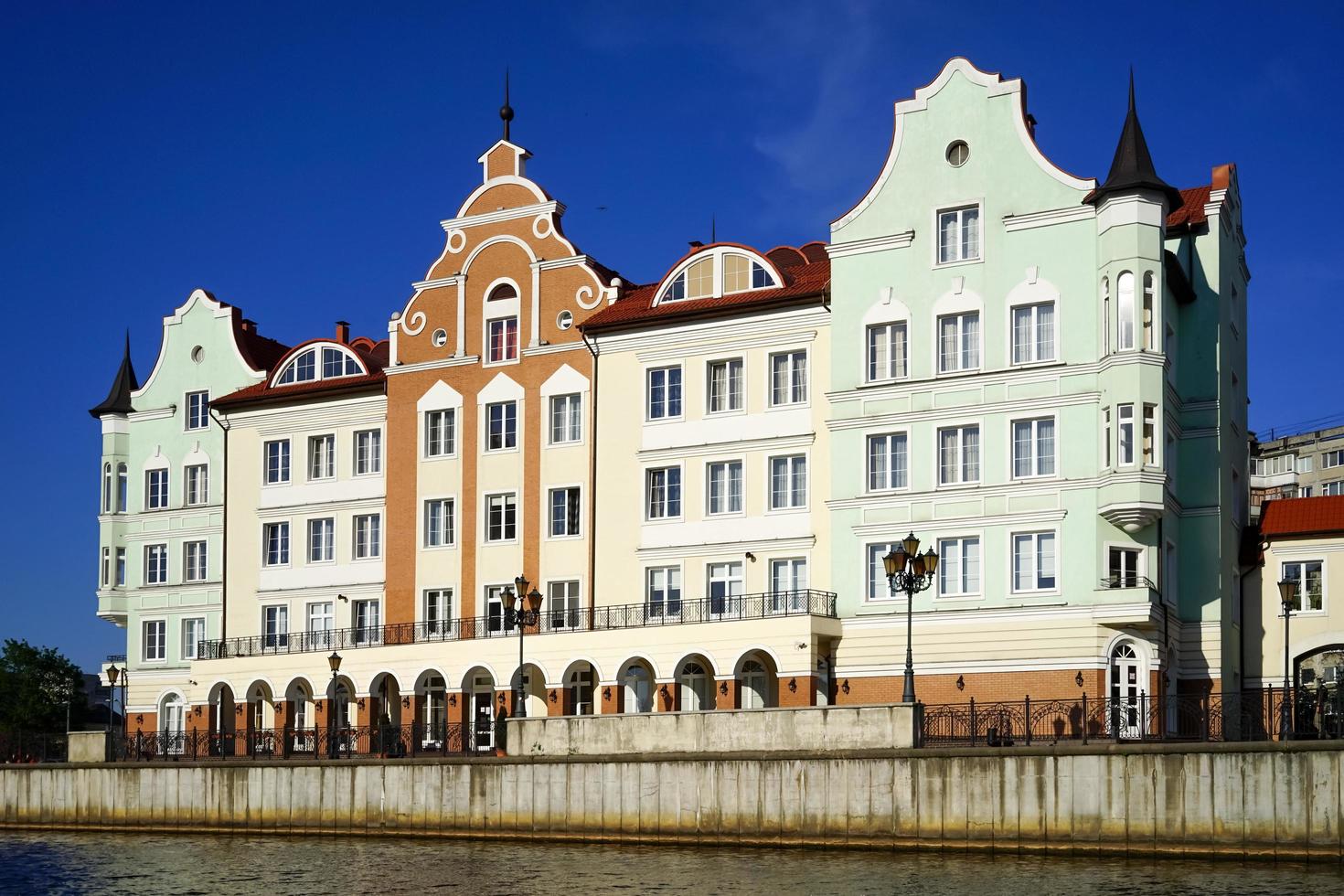 het stedelijke landschap van de stad Kaliningrad foto