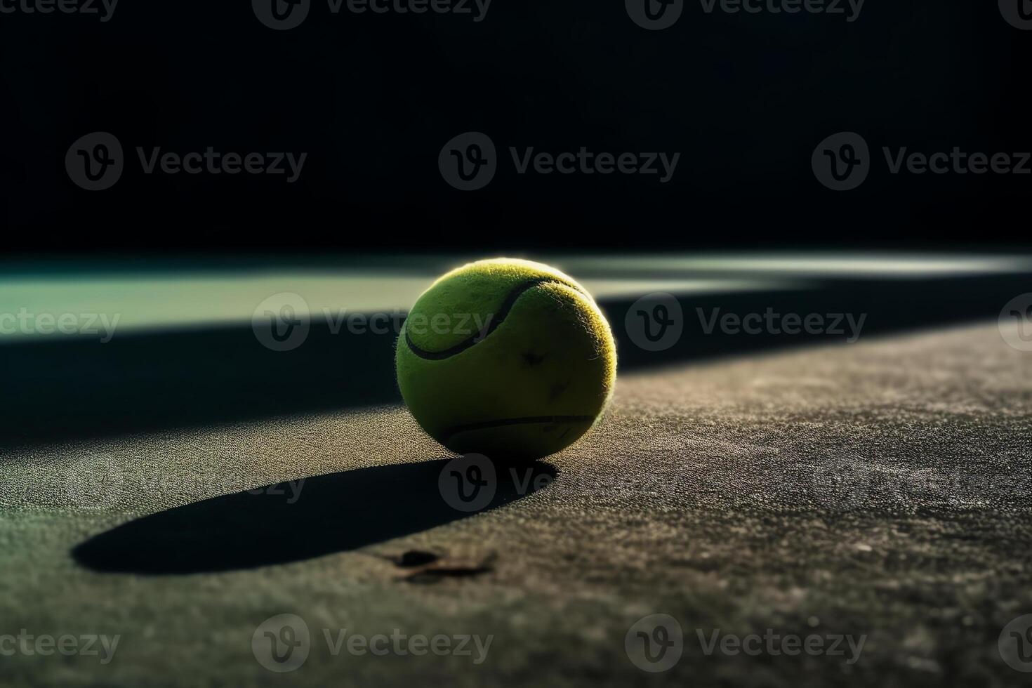 een tennis bal. ai gegenereerd foto