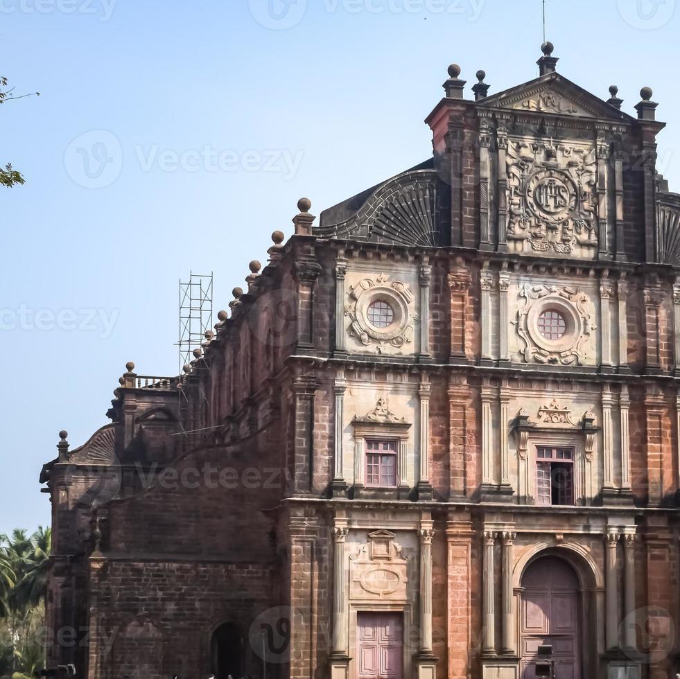 oude basiliek van bom Jezus oud goa kerk Bij zuiden een deel van Indië, basiliek van bom Jezus in oud goa, welke was de hoofdstad van goa in de vroeg dagen van Portugees regel, gelegen in goa, Indië foto