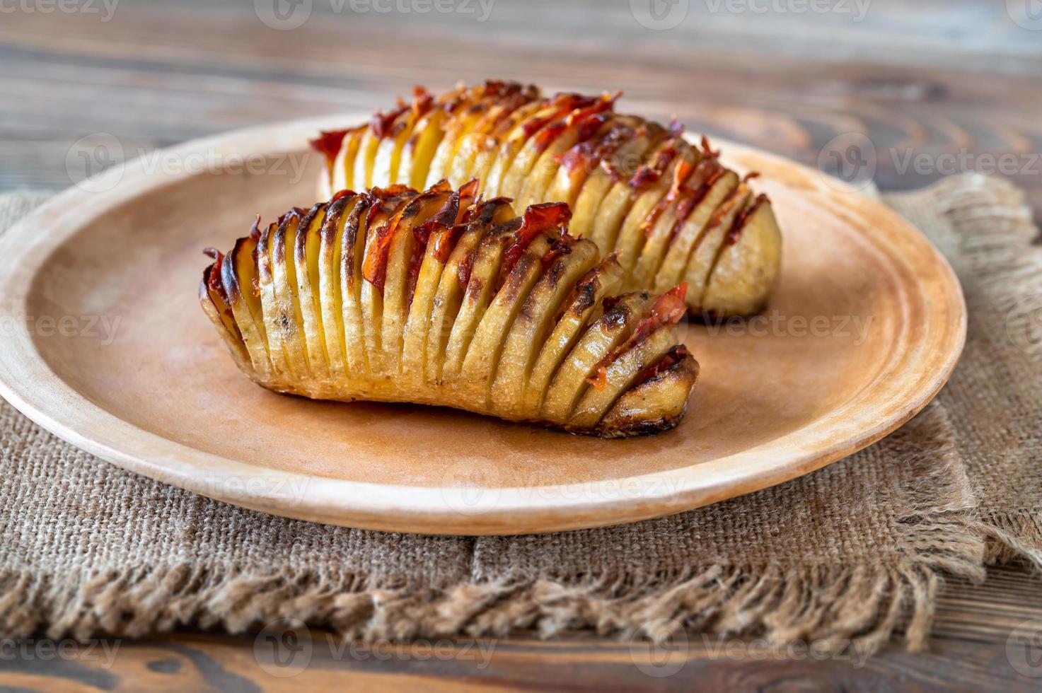 hasselback aardappelen deel foto