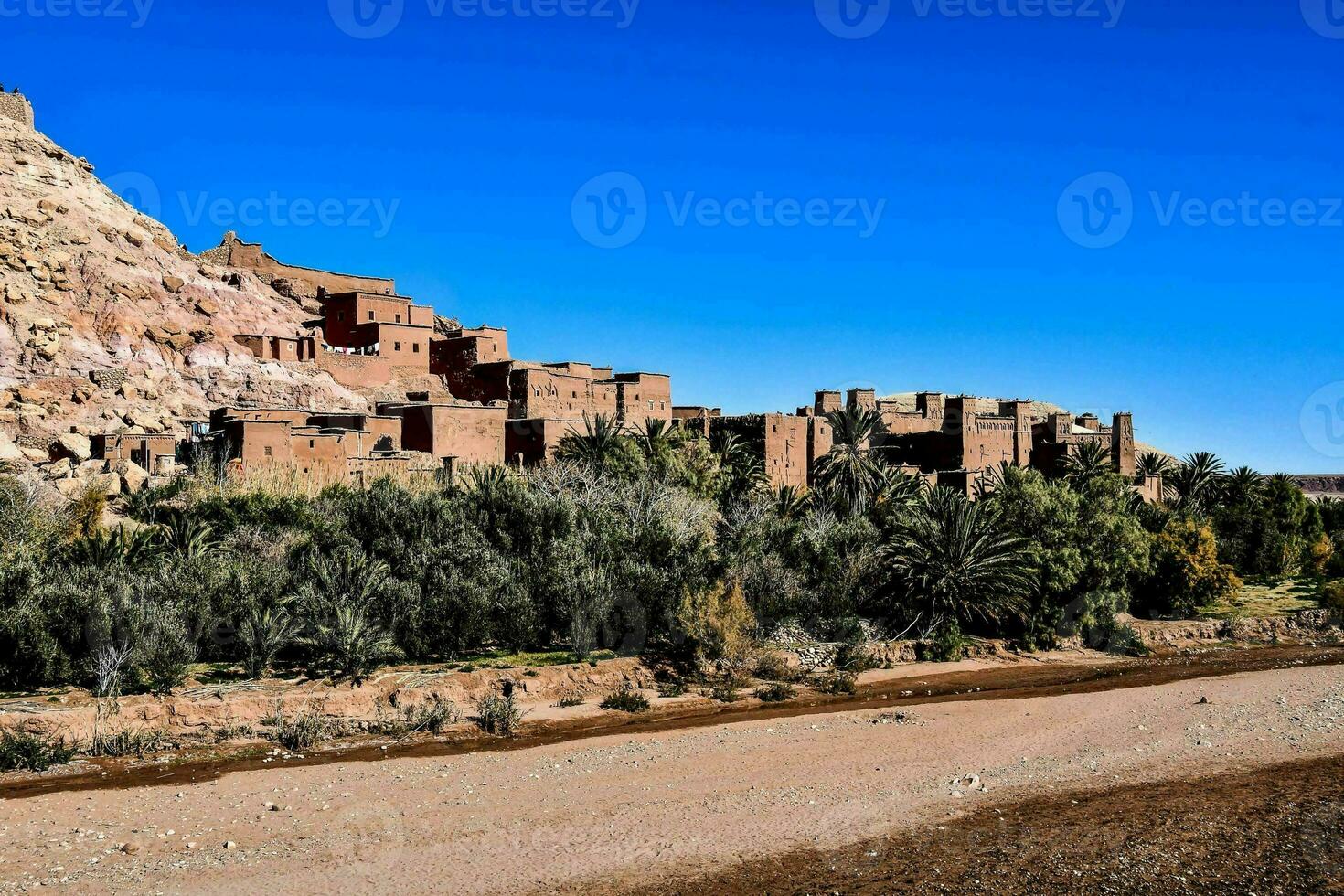 visie van oud ben haddou stad- in centraal Marokko Afrika foto