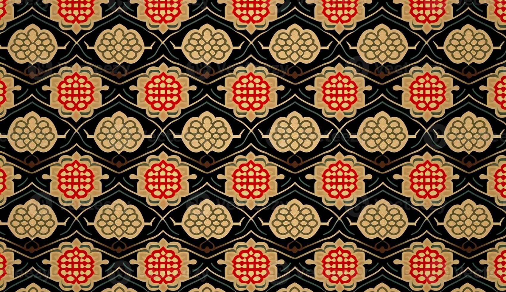 ai gegenereerd. ai generatief. Aziatisch Chinese abstract patroon sjabloon achtergrond. grafisch kunst foto
