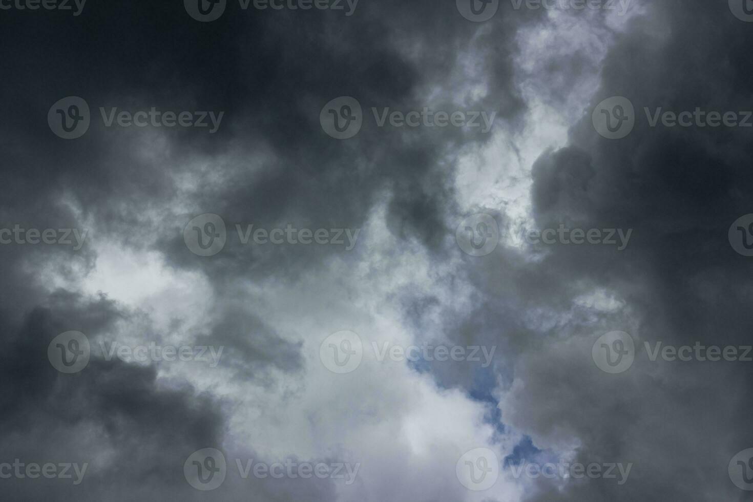 bewolkt donker lucht met wolken. foto