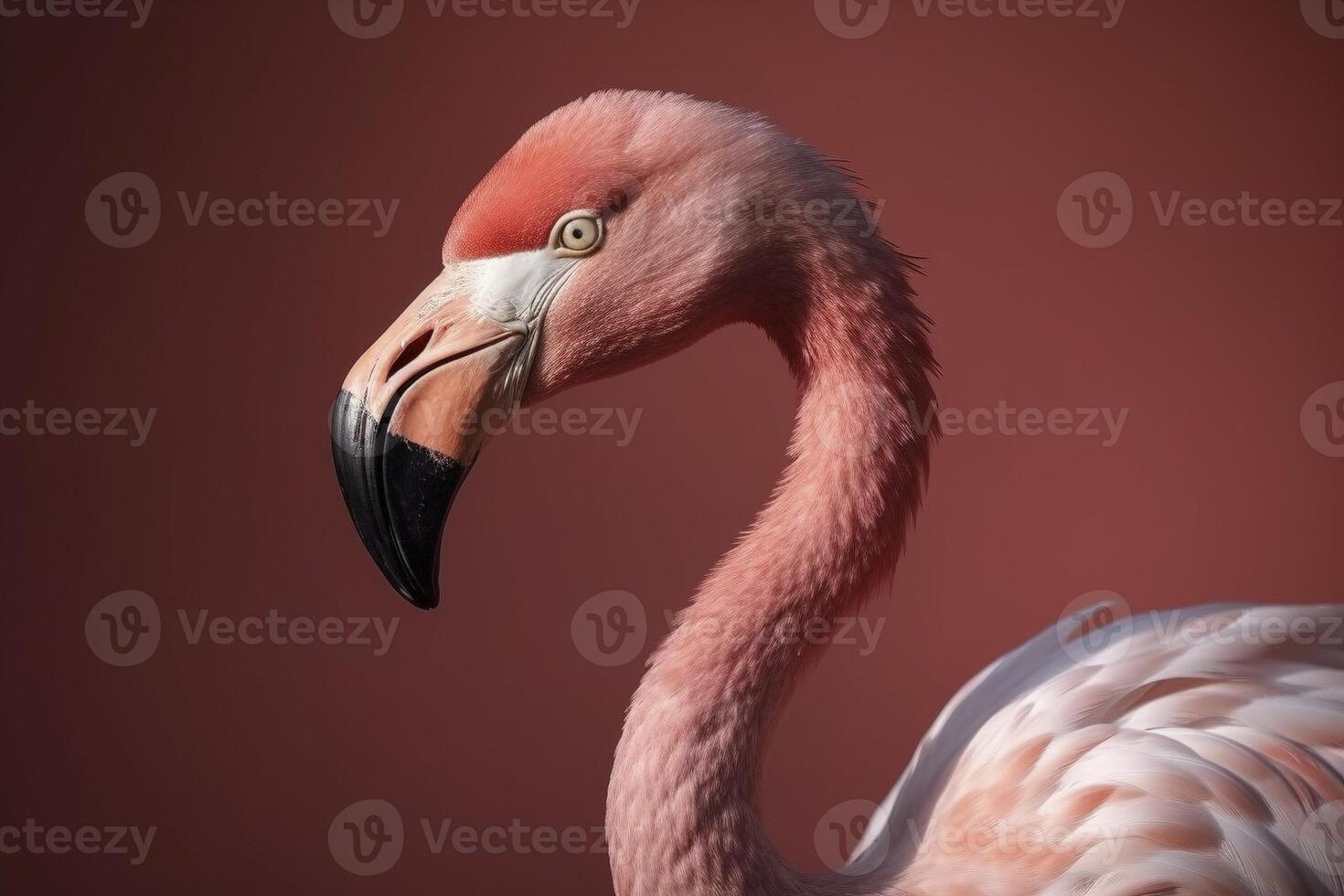 roze flamingo, gemaakt met generatief ai foto