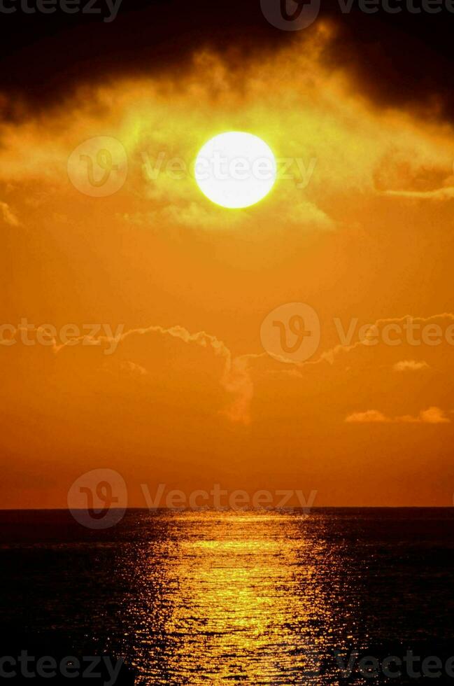 een zonsondergang visie foto