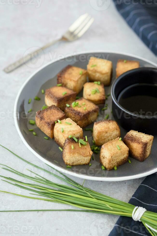 zout en azijn tofu foto