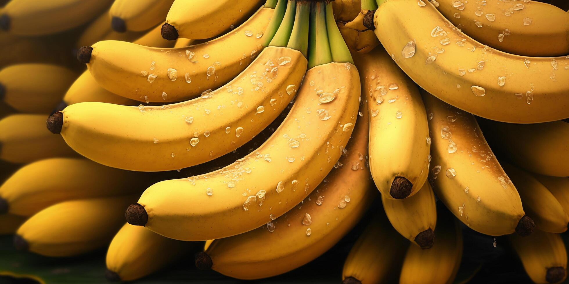 banaan met ai gegenereerd. foto