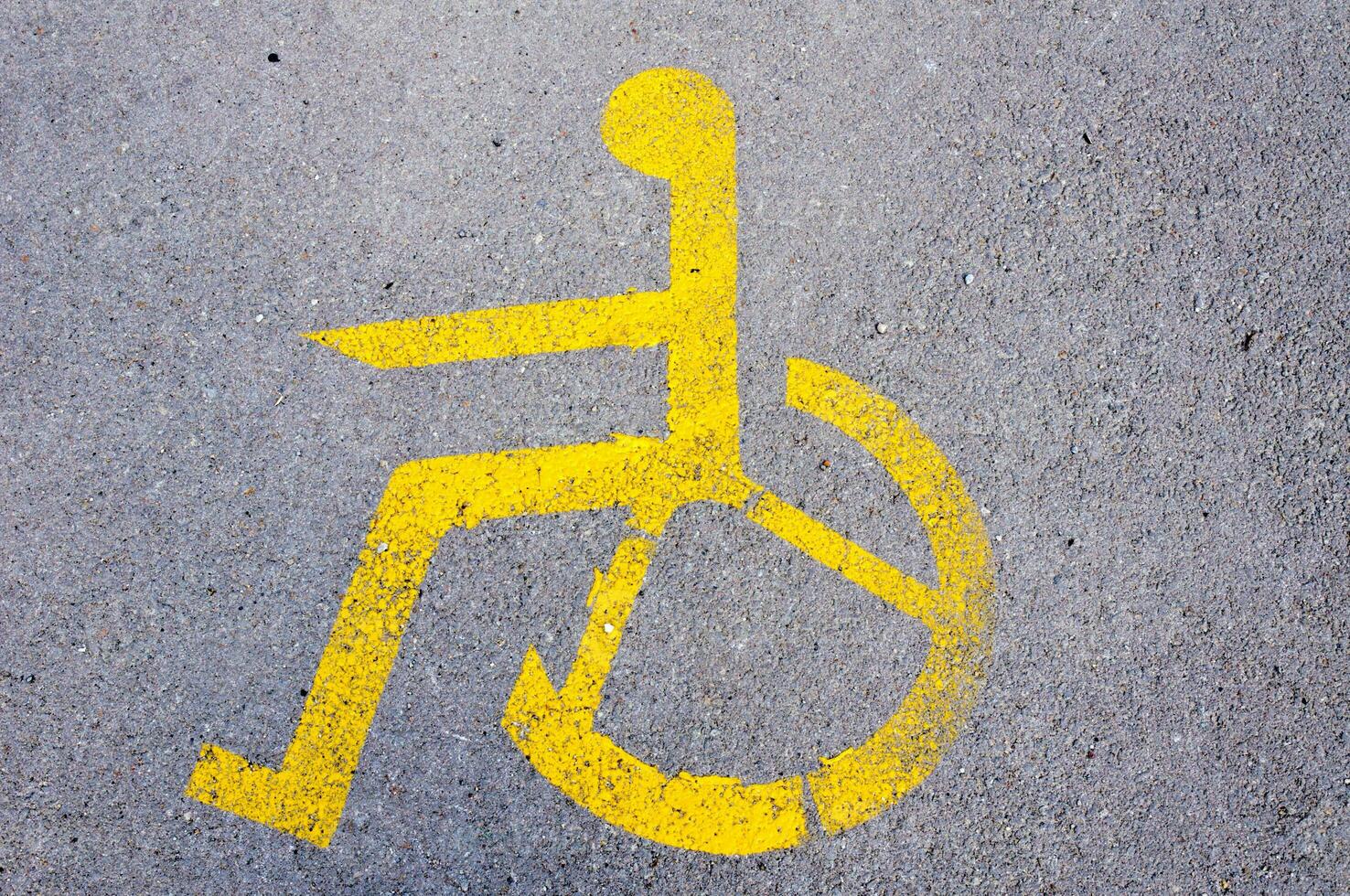 gehandicapten teken concept foto