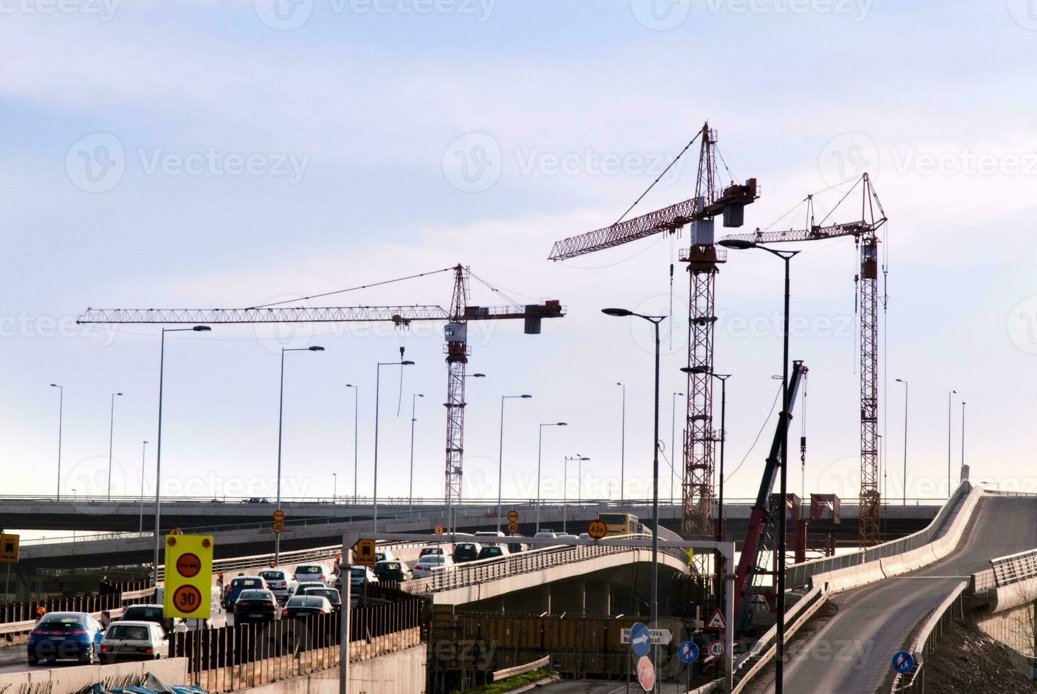 brug bouw plaats foto