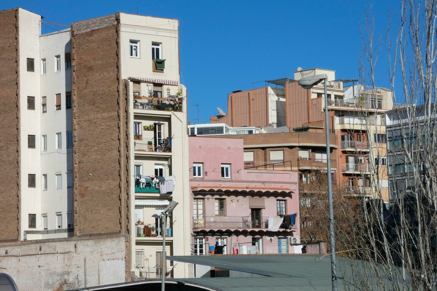 gebouwen in de stad van Barcelona foto