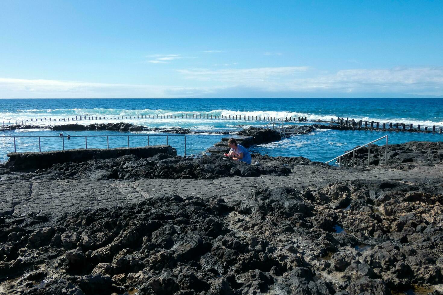 kust van agaete Aan de eiland van oma canaria in de atlantic oceaan. foto