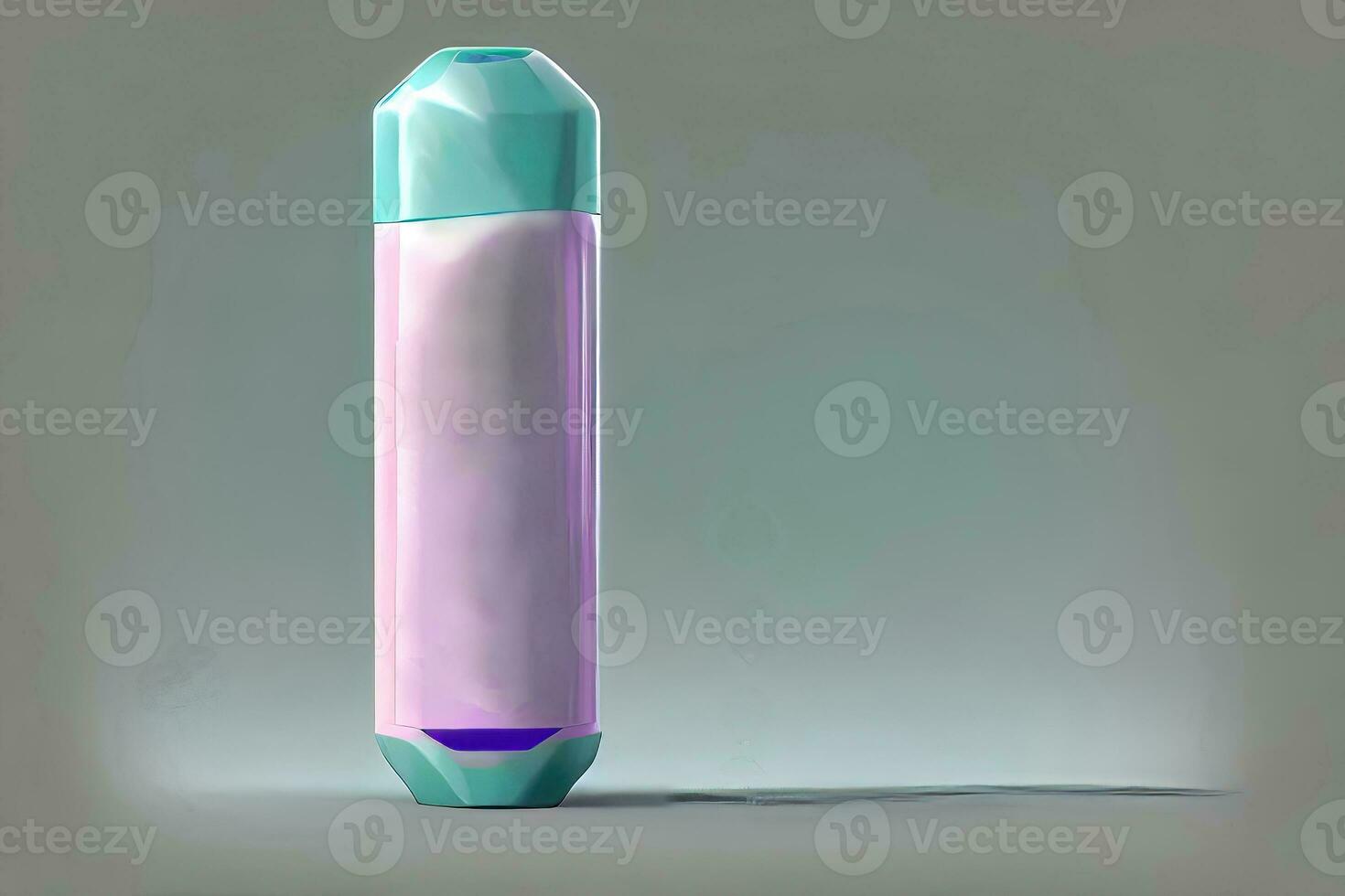 plastic lotion fles sjabloon Aan wit achtergrond foto