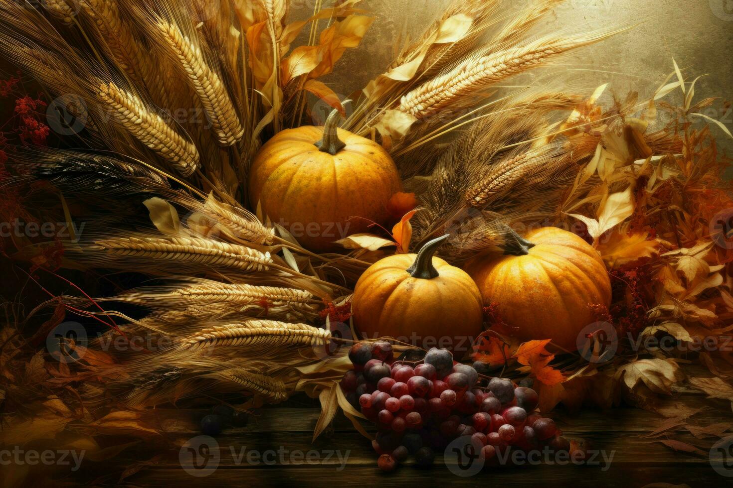 herfst oogst pompoen. genereren ai foto