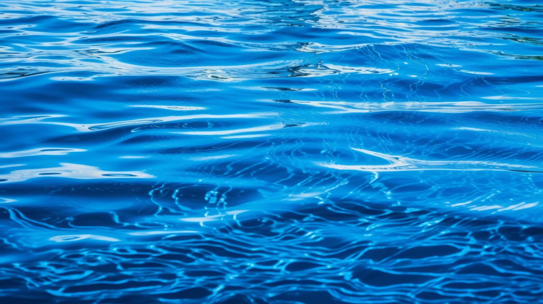 blauw zee water. illustratie ai generatief foto