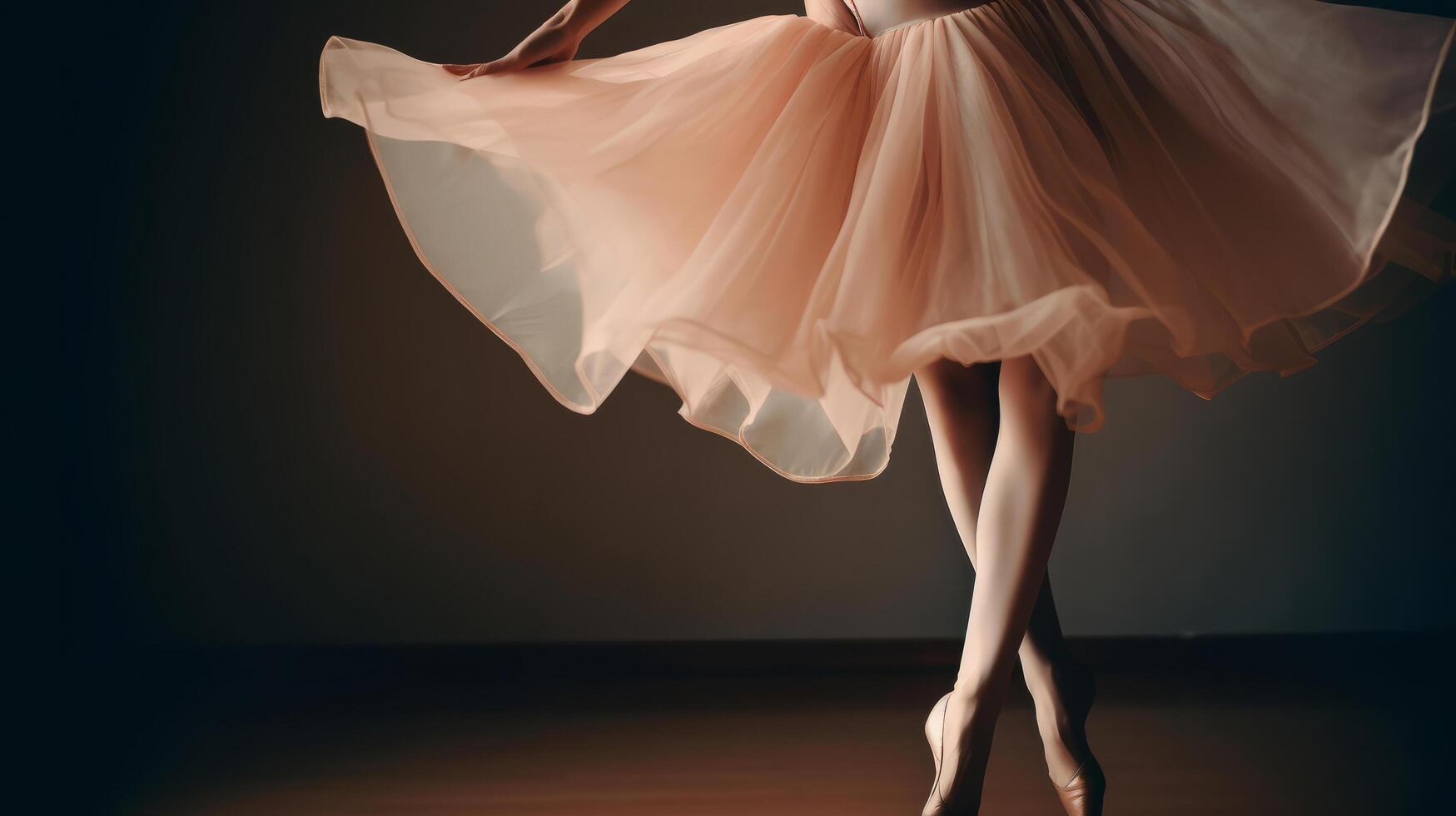 ballerina achtergrond. illustratie ai generatief foto