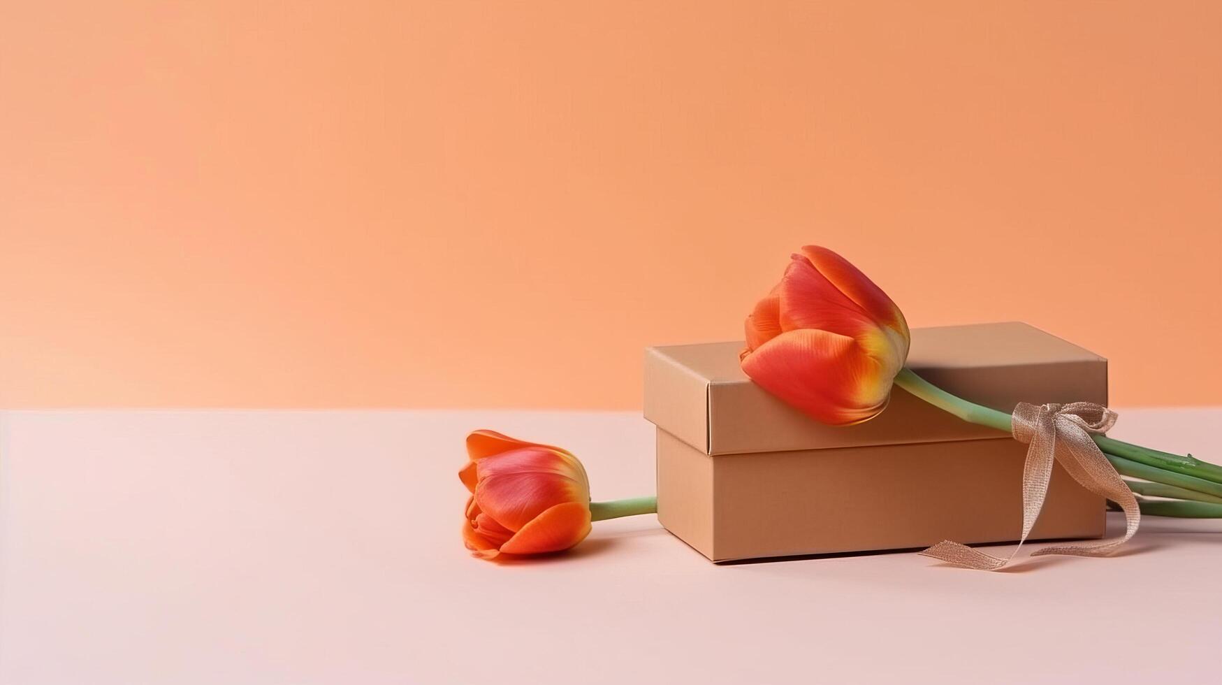 moeder dag achtergrond met bloemen. illustratie ai generatief foto