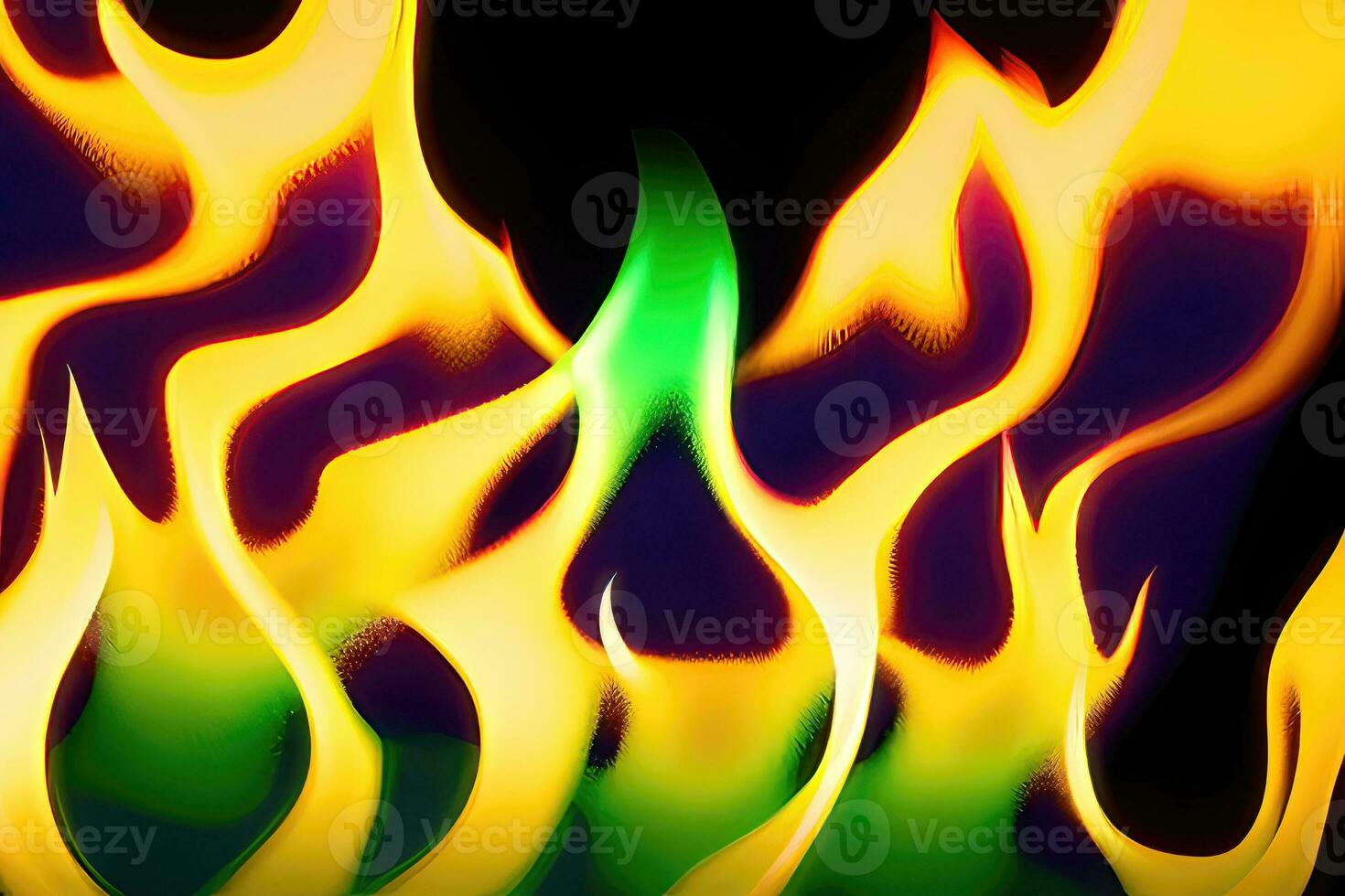 abstract brand - een levendig en gloeiend achtergrond van brandend elementen foto