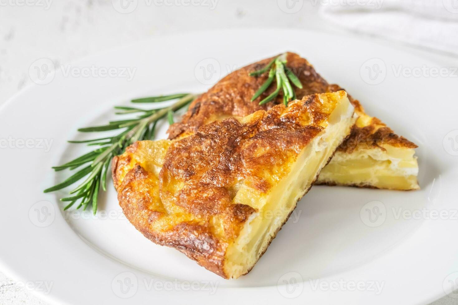 Spaans tortilla omelet foto