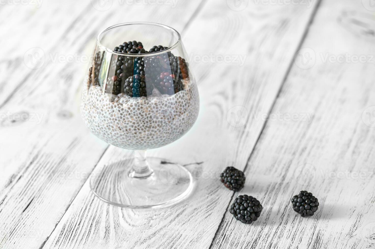 chia zaadpudding foto