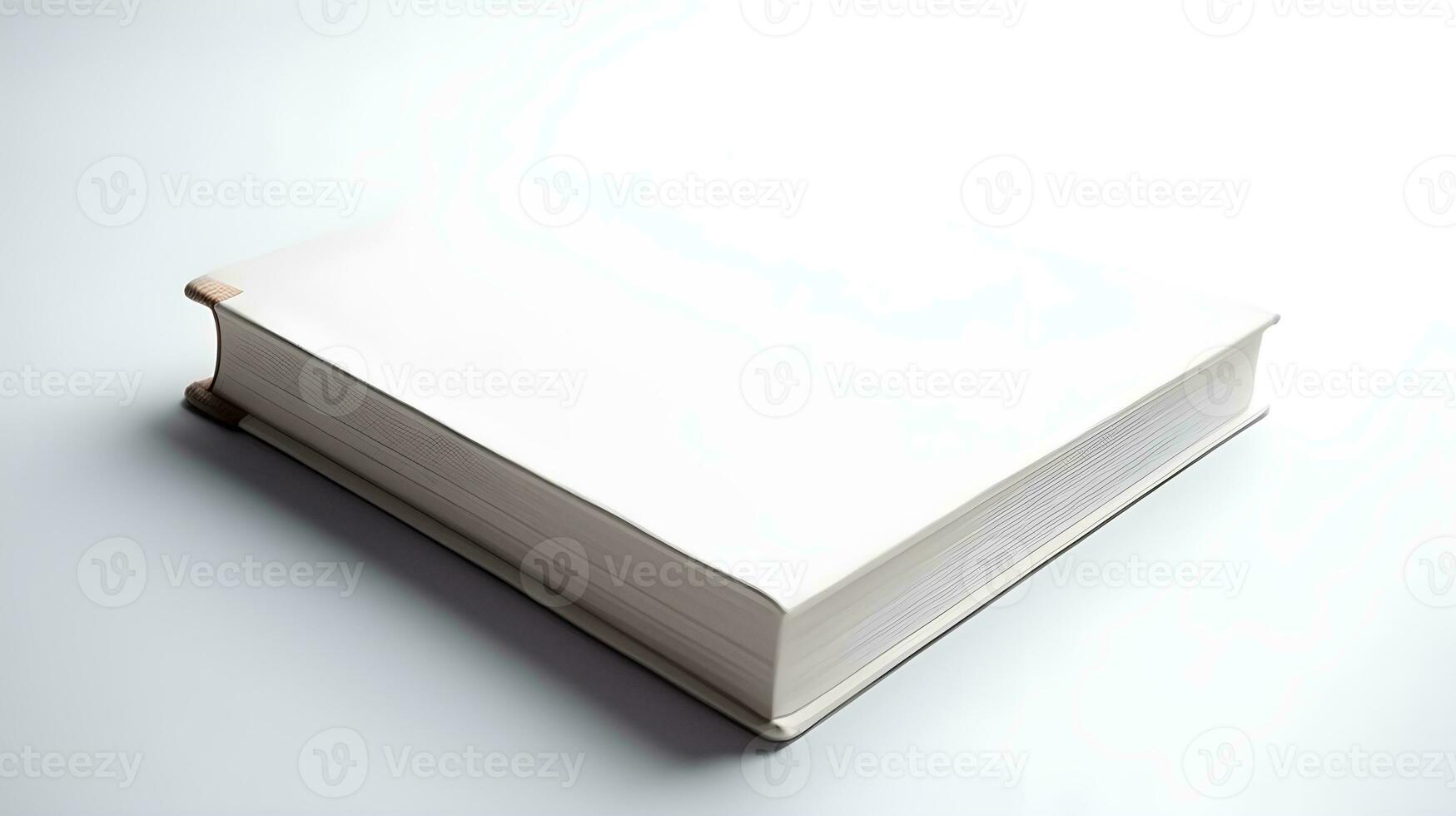 wit moeilijk Hoes boek geïsoleerd Aan wit studio schot. foto