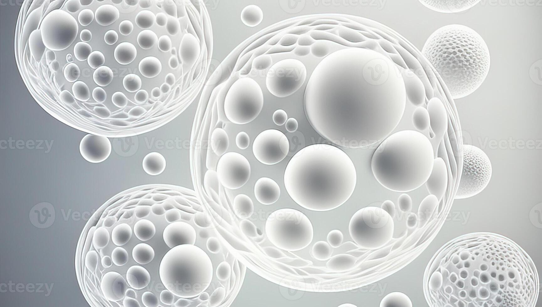 cytoplasma cellen medisch achtergrond ovulatie molecuul. generatief ai foto