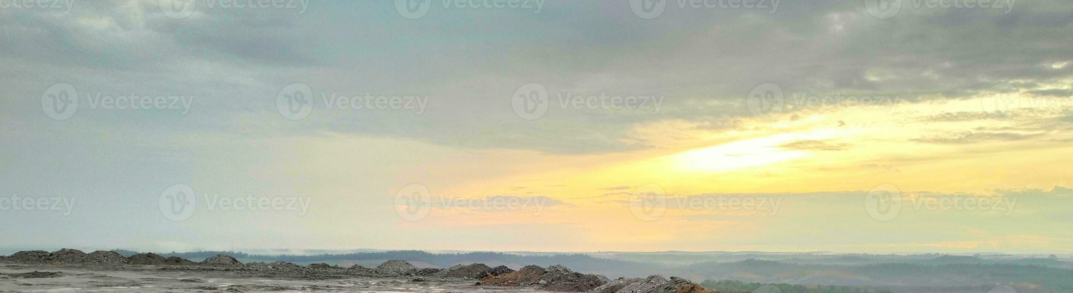 zonsondergang visie Aan de Open land- foto