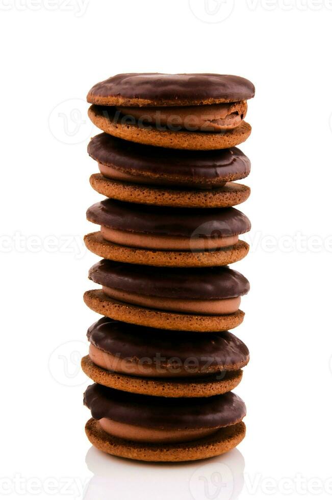 chocola oranje biscuits foto