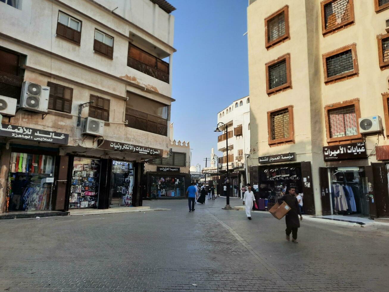 Djedda, saudi Arabië, april 2023 - een visie van de oud en historisch een deel van de stad van Djedda, saudi Arabië. deze gebouwen zijn gelegen in balad Oppervlakte van jedda. foto