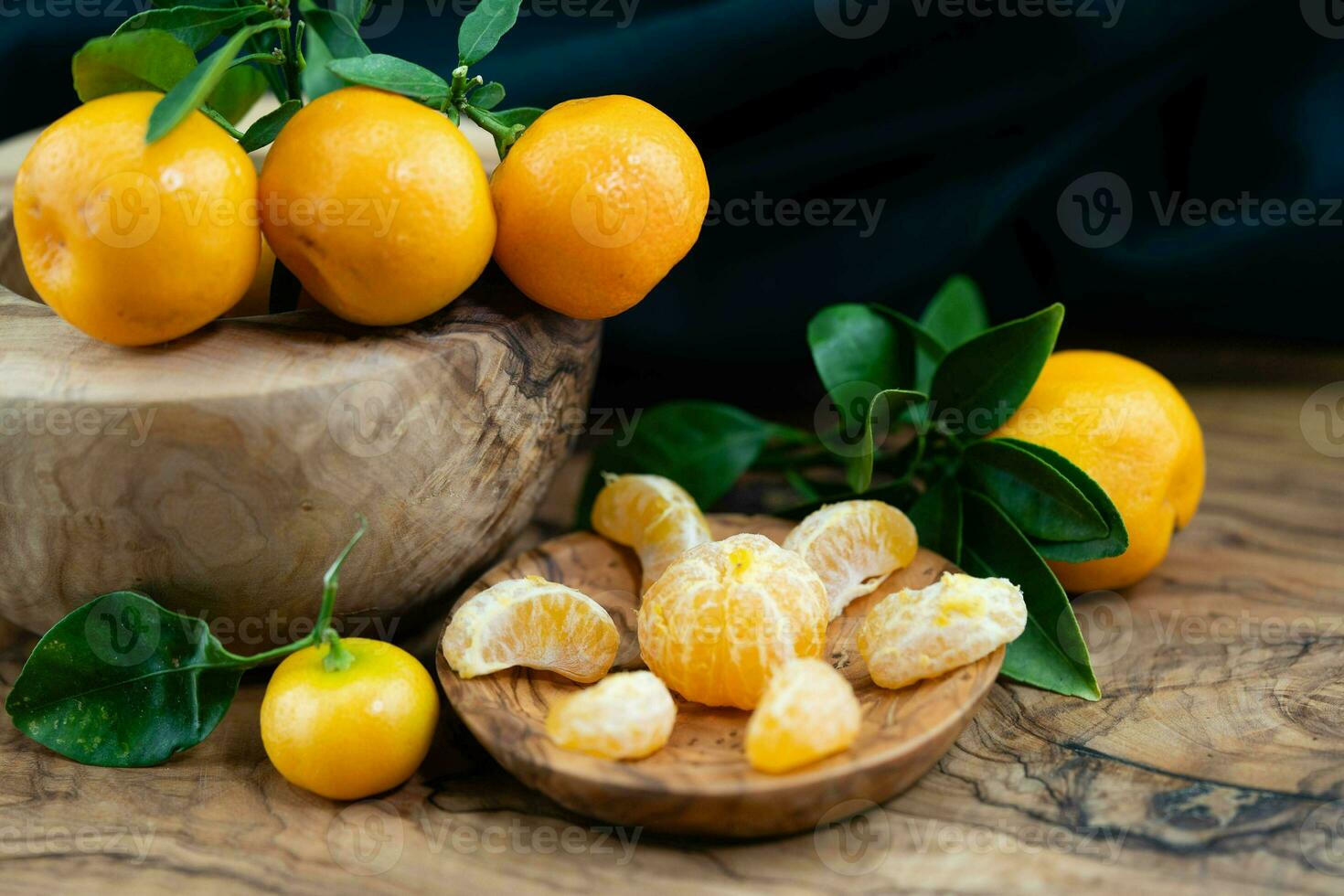 de calamondin oranje nitro fortunella macrocarpa is een hybride van mandarijn- een cumquat foto