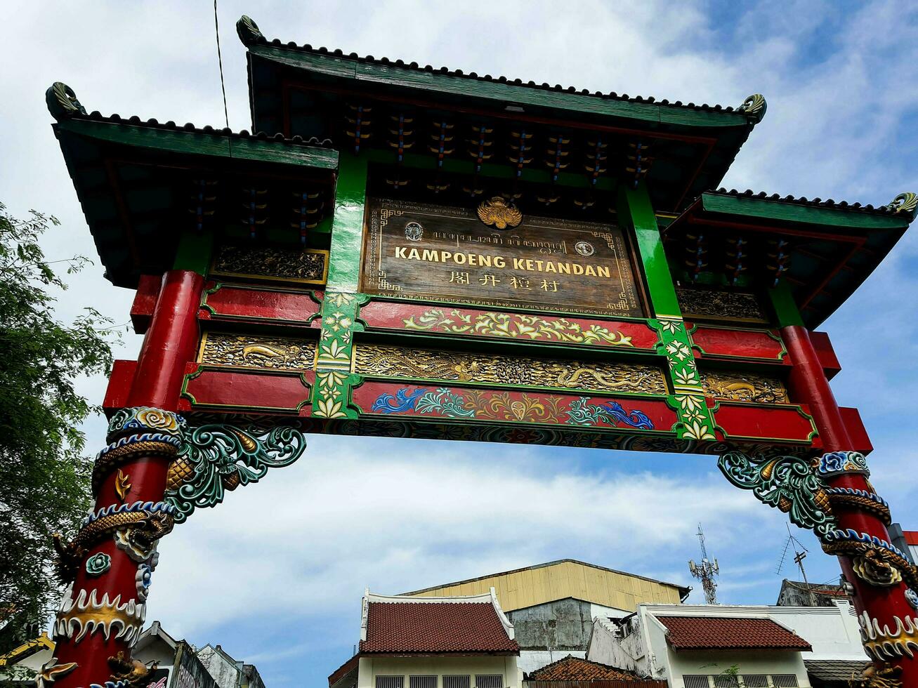 yogakarta, Indonesië in juli 2022. kampung ketandaan is een Chinatown gelegen in malioboro Oppervlakte, de centrum van yogakarta. foto