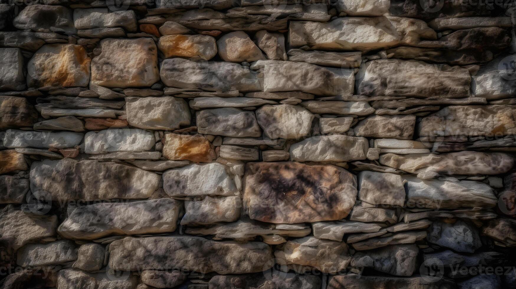 oude steen muur structuur ,generatief ai foto